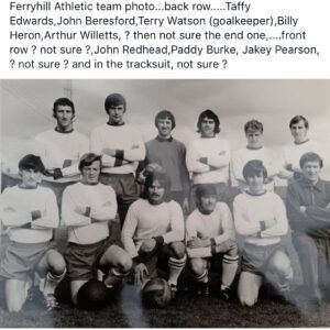 Ferryhill Athletic team photo 1971
