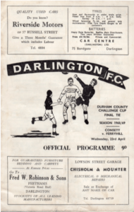Durham Challenge Cup 1968-69 Programme 1 GW