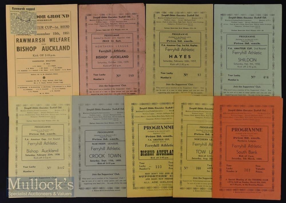 Ferryhill Athletic Programmes