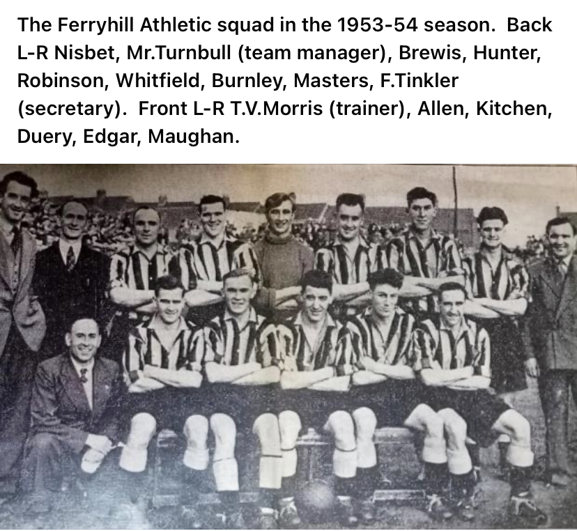 Ferryhill Athletic team photo 1953-54 season